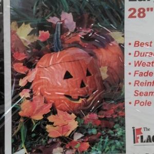 Flag Factory Jack O Lantern Pumpkin Yard Flag New